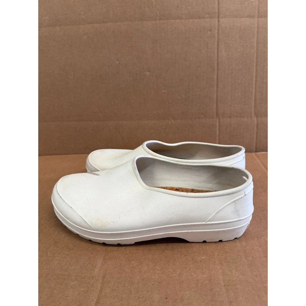 Aime Leon Dore Diner Rubber Utility Clogs Pristine White Mens Size 11/11.5 US